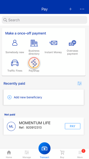 How to make PayShap payments | Standard Bank