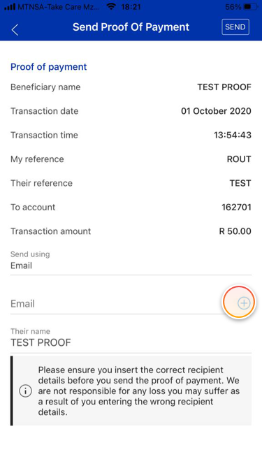 How to send proof of payment | Standard Bank